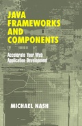 Cover: Java Frameworks and Components - Cambridge University Press