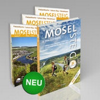 Abbildung von: Moselsteig - PremiumSet. Offizieller Wanderführer mit drei Karten 1:25000, GPS-Daten, Höhenprofile, Online-Anbindung "Scan to go". - Idee-Media