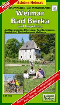 Abbildung von: Radwander- und Wanderkarte Weimar, Bad Berka und Umgebung - Barthel, A