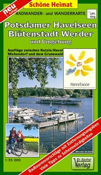 Abbildung von: Radwander- und Wanderkarte Potsdamer Havelseen, Blütenstadt Werder und Umgebung - Barthel, A