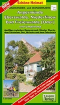 Cover: Radwander- und Wanderkarte Angerm&uuml;nde, Eberswalde, Niederfinow, Bad Freienwalde (Oder) und Umgebung - Barthel, A