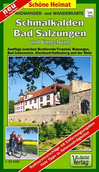 Abbildung von: Radwander- und Wanderkarte Schmalkalden, Bad Salzungen und Umgebung - Barthel, A