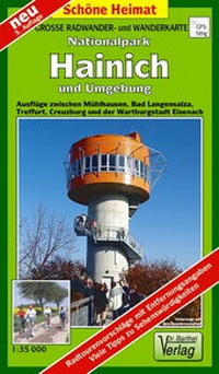 Abbildung von: Große Radwander- und Wanderkarte Nationalpark Hainich und Umgebung - Barthel, A