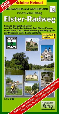 Abbildung von: Radwander- und Wanderkarte Elsterradweg - Barthel, A