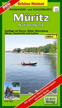 Abbildung von: Radwander- und Wanderkarte Müritz Nationalpark - Barthel, A