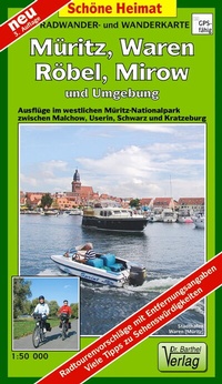 Abbildung von: Radwander- und Wanderkarte Müritz, Waren, Röbel, Mirow und Umgebung - Barthel, A