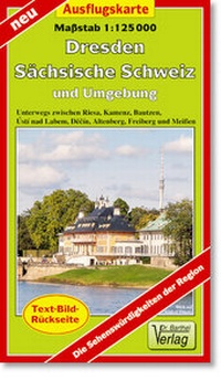 Abbildung von: Ausflugskarte Dresden, Sächsische Schweiz und Umgebung - Barthel, A