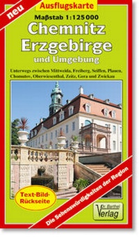 Abbildung von: Ausflugskarte Chemnitz, Erzgebirge und Umgebung - Barthel, A