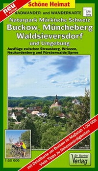Abbildung von: Radwander- und Wanderkarte Naturpark Märkische Schweiz, Buckow, Müncheberg, Waldsieversdorf und Umgebung - Barthel, A