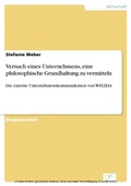 Cover: Versuch eines Unternehmens, eine philosophische Grundhaltung zu vermitteln - diplom.de