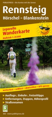 Abbildung von: Rennsteig, Hörschel - Blankenstein - Freytag-Berndt und ARTARIA