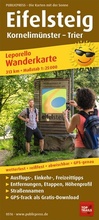 Cover: Publicpress Leporello Wanderkarte Eifelsteig, Kornelim&uuml;nster, Trier 1:25.000 - freytag & berndt