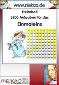 Cover: Freiarbeit - Kartei Einmaleins mit Erfolg trainieren - Niekao Lernwelten