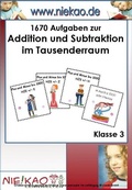 Cover: Freiarbeit - Kopfrechnen mit Erfolg trainieren Kl. 3 - Niekao Lernwelten