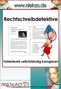 Cover: Mit Strategien Schreiben lernen "Rechtschreibdetektive" - Niekao Lernwelten