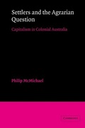Cover: Settlers and the Agrarian Question - Cambridge University Press