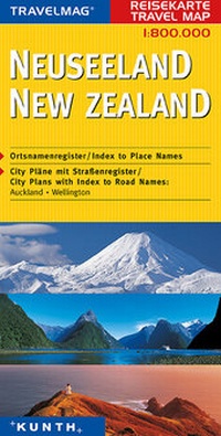 Abbildung von: KUNTH Reisekarte Neuseeland 1:800 000 - Kunth Verlag