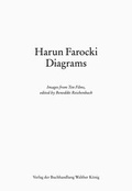 Cover: Harun Farocki Diagrams. Images from Ten Films, edited by Benedikt Reichenbach - K&ouml;nig, Walther