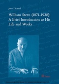 Cover: William Stern (1871-1938): A Brief Introduction to His Life and Work - Pabst Science Publishers