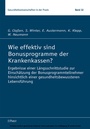 Cover: Wie effektiv sind Bonusprogramme der Krankenkassen? - Pabst Science Publishers