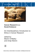 Cover: Cancer Research is a Social Endeavor - Herbert Utz Verlag