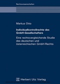 Cover: Individualkontrollrechte des GmbH-Gesellschafters - Herbert Utz Verlag