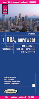 Abbildung von: Reise Know-How Landkarte USA 01, Nordwest (1:750.000) : Washington und Oregon - Reise Know-How Verlag Peter Rump GmbH