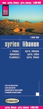Cover: Reise Know-How Landkarte Syrien, Libanon (1:600.000) mit Aleppo, Damaskus, Palmyra - Reise Know-How Verlag Peter Rump GmbH