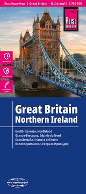 Abbildung von: Reise Know-How Landkarte Großbritannien, Nordirland / Great Britain, Northern Ireland (1:750.000) - Reise Know-How Verlag Peter Rump GmbH