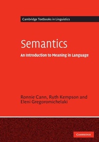 Enlarge image Cover: Semantics - Cambridge University Press