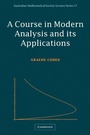 Cover: A Course in Modern Analysis and its Applications - Cambridge University Press