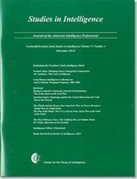 Enlarge image Cover: Studies in Intelligence - Government Printing Office