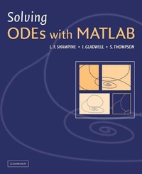 Enlarge image Cover: Solving ODEs with MATLAB - Cambridge University Press