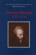 Cover: Theoretical Philosophy, 1755-1770 - Cambridge University Press