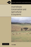 Cover: Invertebrate Conservation and Agricultural Ecosystems - Cambridge University Press