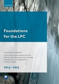 Enlarge image Cover: Foundations for the LPC 2014-15 - Oxford University Press
