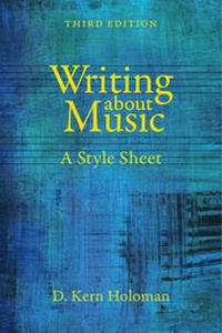Abbildung von: Writing about Music - University of California Press