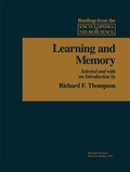 Cover: Learning and Memory - Birkhauser Boston Inc