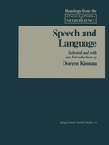 Cover: Speech and Language - Birkhauser Boston Inc