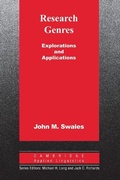 Cover: Research Genres - Cambridge University Press