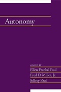 Cover: Autonomy: Volume 20, Part 2 - Cambridge University Press