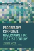 Cover: Progressive Corporate Governance for the 21st Century - Routledge