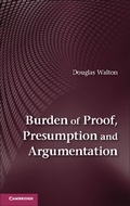 Cover: Burden of Proof, Presumption and Argumentation - Cambridge University Press