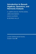 Cover: Introduction to Banach Algebras, Operators, and Harmonic Analysis - Cambridge University Press