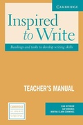 Cover: Inspired to Write Teacher's Manual - Cambridge University Press