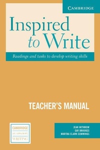 Enlarge image Cover: Inspired to Write Teacher's Manual - Cambridge University Press