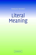 Cover: Literal Meaning - Cambridge University Press