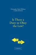 Cover: Is There a Duty to Obey the Law? - Cambridge University Press