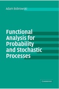 Cover: Functional Analysis for Probability and Stochastic Processes - Cambridge University Press