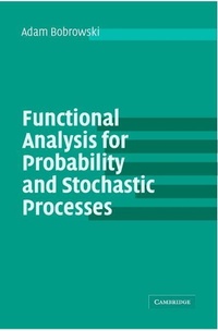 Enlarge image Cover: Functional Analysis for Probability and Stochastic Processes - Cambridge University Press